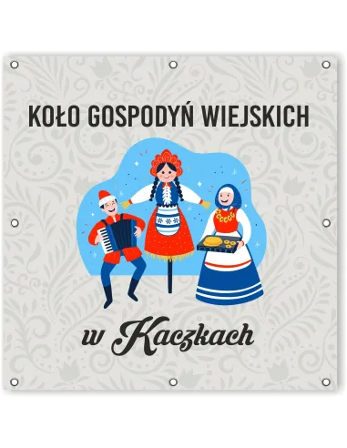 Baner Szyld Oczkami logo Koło Gospodyń Wiejskich KGW