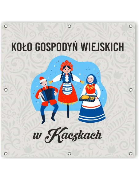 Baner Szyld Oczkami logo Koło Gospodyń Wiejskich KGW