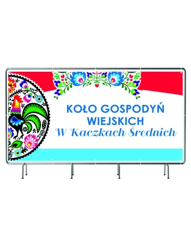 Baner 120x70 cm Szyld Oczkami logo Koło Gospodyń Wiejskich