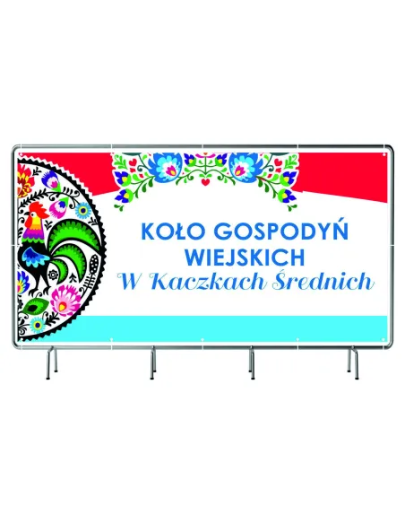 Baner 120x70 cm Szyld Oczkami logo Koło Gospodyń Wiejskich