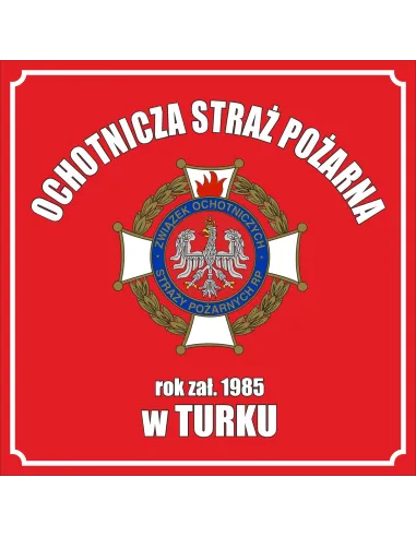 Baner z Nadrukiem Reklamowy 1x1m Plandeka Ochotnicza