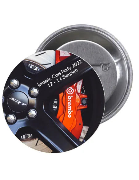 Przypinki Buttony Personalizowany z Nadrukiem na Samochód
