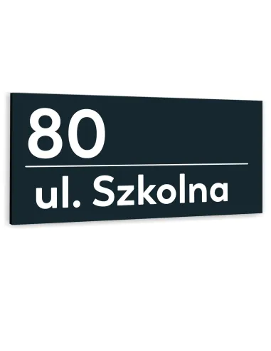 Tabliczka Adresowa Metalowy Numer Domu Duża Aluminiowa