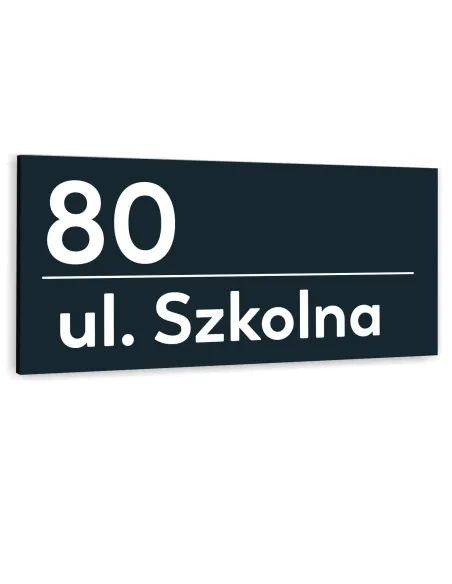 Tabliczka Adresowa Metalowy Numer Domu Duża Aluminiowa