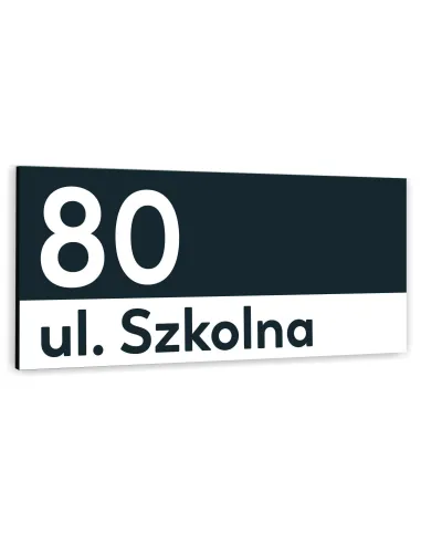 Tabliczka 40x20 Adresowa Metalowy Numer Domu Duża Aluminiowa