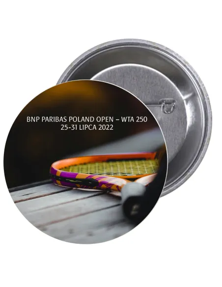 Przypinki Buttony – Bnp Paribas Poland Open Wta Reklamowy