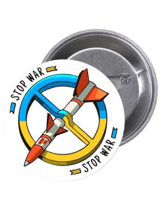 Przypinki Buttony Solidarność Ukrainą Stop War Znaczki