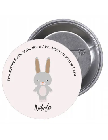 Przypinki Buttony Przedszkole – Nikola Znaczki Badziki