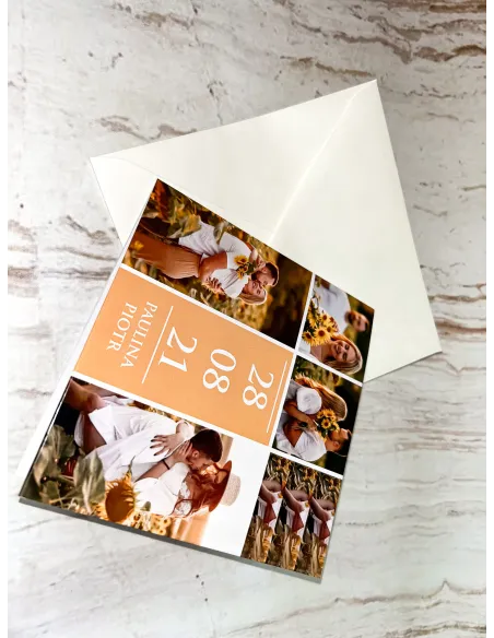 Zaproszenie na Ślub Ślubne Ślub Weselne Składane Waszym