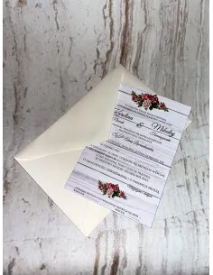 Zaproszenia Ślub Zaproszenie Ślubne Jednostronne Boho +