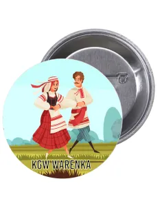 Przypinki Buttony KGW Warenka Znaczki Badziki z Grafiką