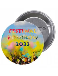 Przypinki Buttony Festiwal Kolorów 2023 Znaczki Badziki