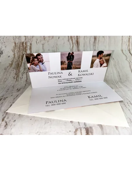 Zaproszenia na Ślub, Zaproszenie Ślubne Weselne + Wasze