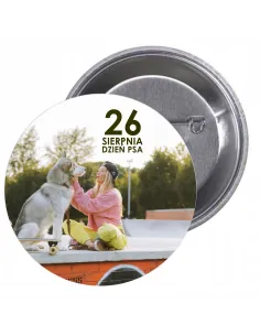 Przypinki Buttony Dzień Psa Znaczki Badziki z Grafiką