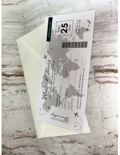 Oryginalne Zaproszenie Bilet na – Ślub + Projekt Gratis