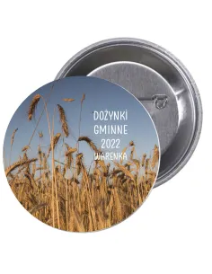 Przypinki Buttony Dożynki Gminne Znaczki Badziki Grafiką