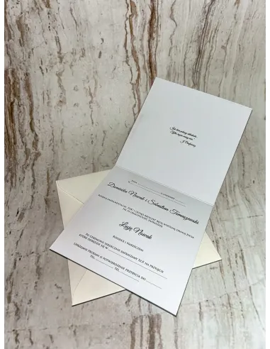 Zaproszenie na Ślub Ślubne Rustykalne z Personalizacją +