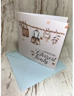 Zaproszenie na Chrzest Chłopca Personalizacją – Chrzest