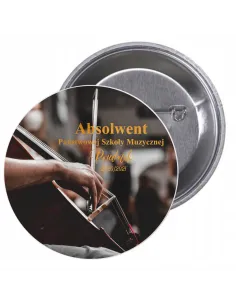 Przypinki Buttony Absolwent Szkoły Muzycznej Znaczki