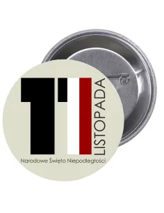 Przypinki Buttony 11 Listopada Narodowe Święto Znaczki