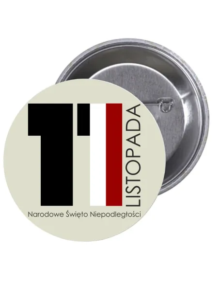 Przypinki Buttony 11 Listopada Narodowe Święto Znaczki