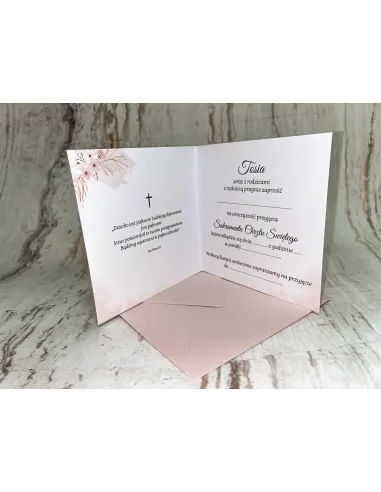 Zaproszenie na Chrzest Chrzciny Zdjęciem + Pojekt Gratis