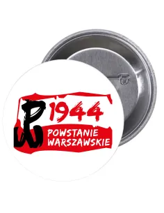 Przypinki Buttony Powstanie Warszawskie 1944 Znaczki