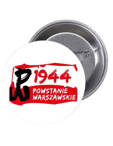 Przypinki Buttony Powstanie Warszawskie 1944 Znaczki