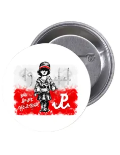 Przypinki Buttony Bóg Honor Ojczyzna 1944 Znaczki Badziki