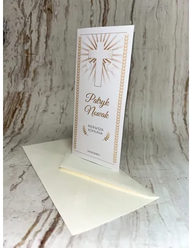 Zaproszenia Personalizowany Zaproszenie Pierwszą Komunię