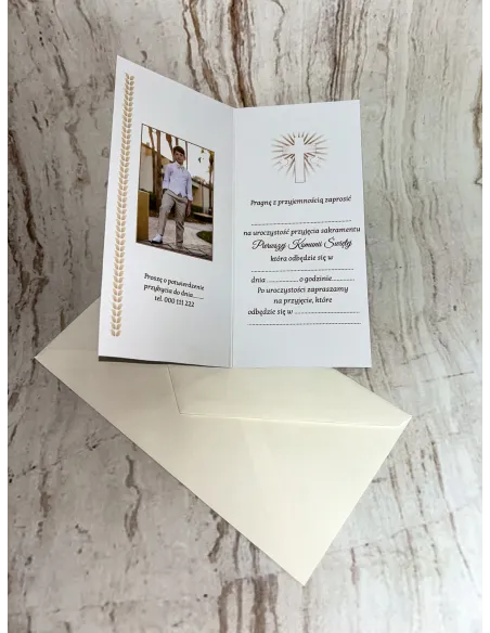 Zaproszenia Personalizowany Zaproszenie Pierwszą Komunię
