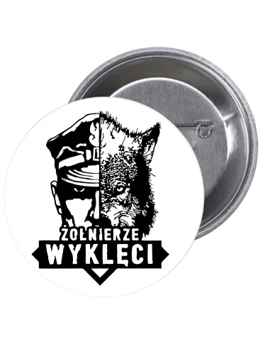 Przypinki Buttony Żołnierze Wyklęci Znaczki Badziki Grafiką