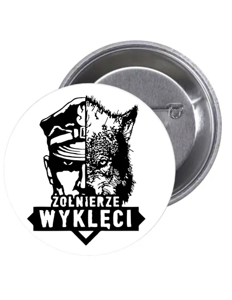 Przypinki Buttony Żołnierze Wyklęci Znaczki Badziki Grafiką