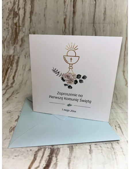 Zaproszenie na Pierwszą Komunię Świętą Zaproszenia