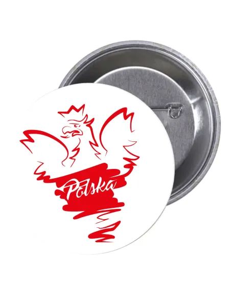 Przypinki Buttony – Polska Znaczki Badziki Grafiką