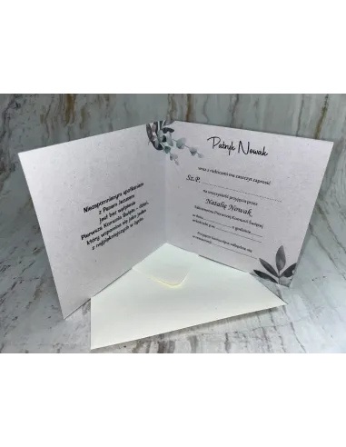 Zaproszenia Zaproszenie Pierwszą Komunię Świętą z Nadrukiem