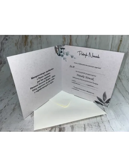 Zaproszenia Zaproszenie Pierwszą Komunię Świętą z Nadrukiem