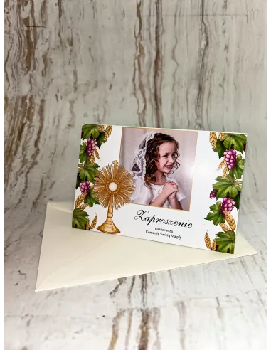 Zaproszenie na Pierwszą Komunię Świętą Personalizowany