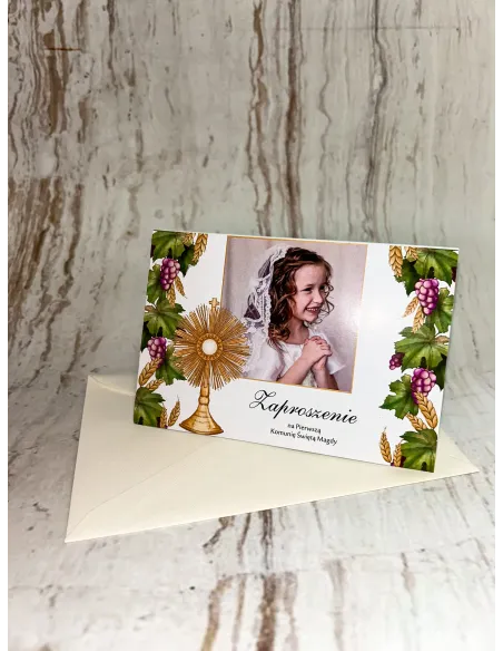 Zaproszenie na Pierwszą Komunię Świętą Personalizowany