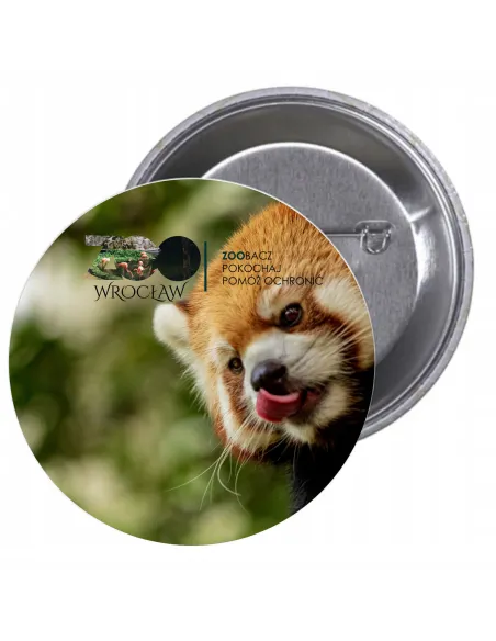 Przypinki Buttony Zoo Zoobacz Pokochaj Pomóż Ochronić