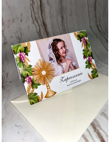 Zaproszenie na Pierwszą Komunię Świętą Personalizowany