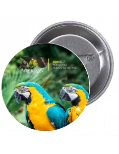 Przypinki Buttony Zoo Zoobacz Pokochaj Pomóż Personalizowany