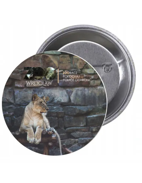Przypinki Buttony Zoo Zoobacz Pokochaj Personalizowany