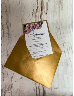 Zaproszenie na Pierwszą Komunię Świętą Zaproszenia Reklamowy