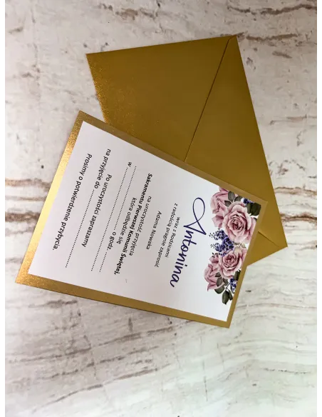 Zaproszenie na Pierwszą Komunię Świętą Zaproszenia Reklamowy