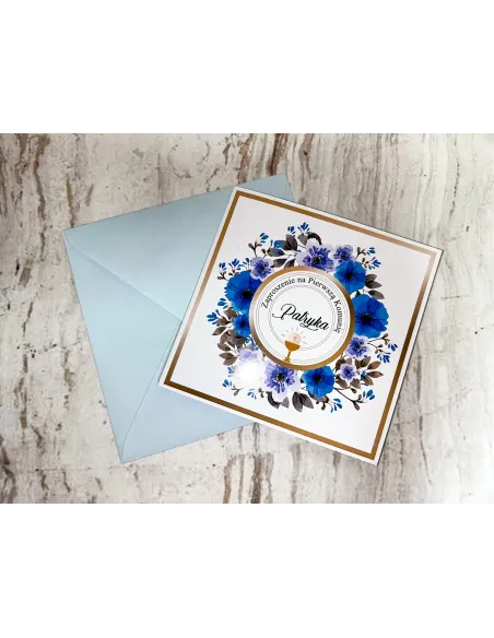 Zaproszenie na Pierwszą Komunię Świętą Zaproszenia Drukowany