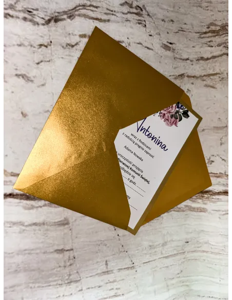 Zaproszenie na Pierwszą Komunię Świętą Zaproszenia Reklamowy