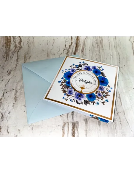 Zaproszenie na Pierwszą Komunię Świętą Zaproszenia Drukowany