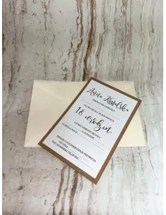 Zaproszenie na Urodziny Osiemnastkę – Minimalistyczne