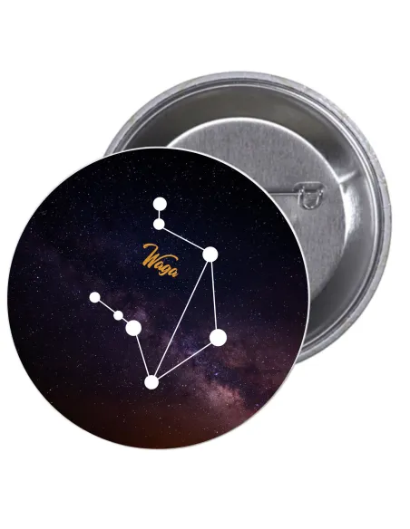 Przypinki Buttony Znaki Zodiaku Waga Znaczki Badziki